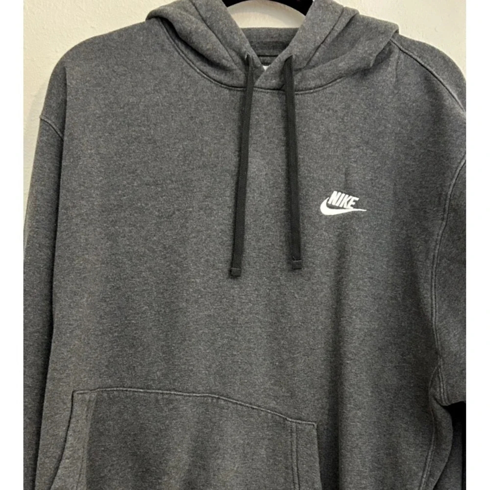 Nike Sportswear Club Fleece Dark Gray Pullover Hoodie Men's Size XL XLARGE